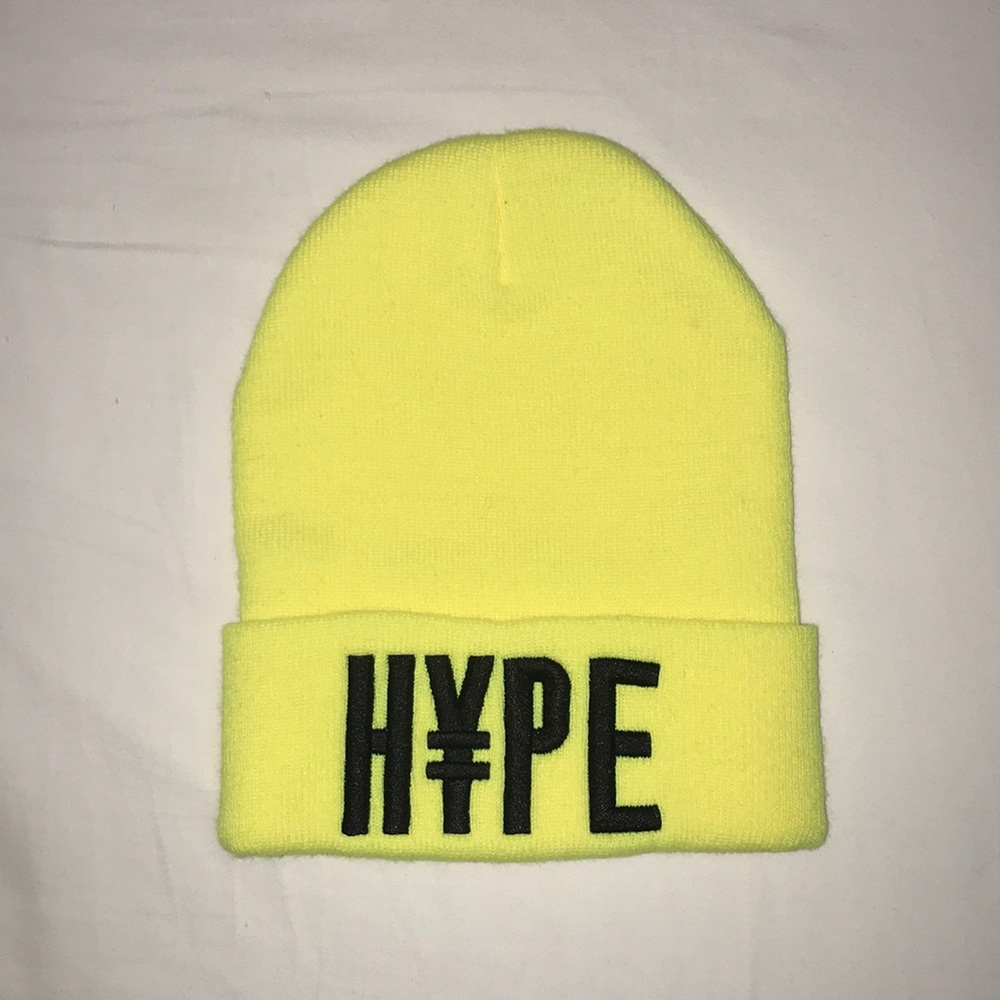 Bright Yellow HYPE Neff Beanie